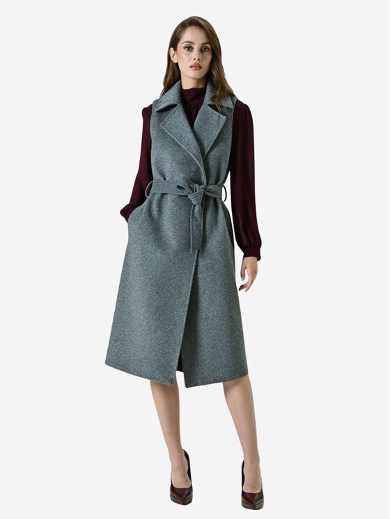 Rinascimento Rinascimento Płaszcz Cappotto donna Szary Regular Fit