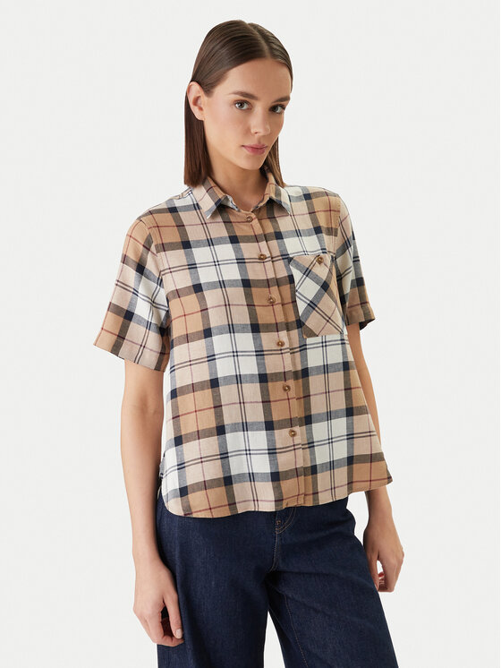 Barbour Barbour Marškiniai Fern LSH1744BR37 Smėlio Regular Fit