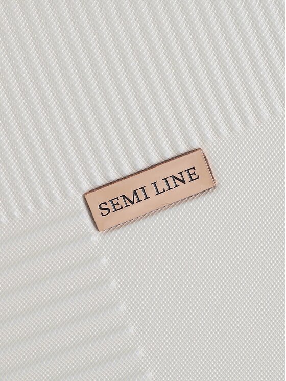 Semi Line Semi Line Μεγάλη Βαλίτσα T5757-4 Εκρού