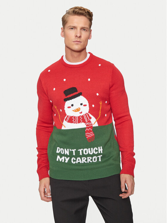 Only & Sons Only & Sons Sweater Xmas 22031170 Piros Regular Fit