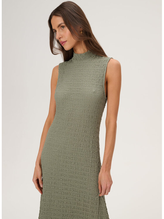 LEBRAND LEBRAND Vestito da giorno Vena Verde chiaro Stretch Fit