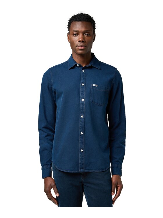 Wrangler Wrangler Camicia 112371548 Blu scuro Regular Fit