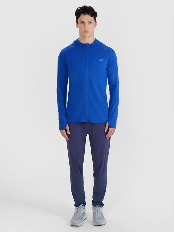 4F 4F Bluza BLAST Granatowy Slim Fit