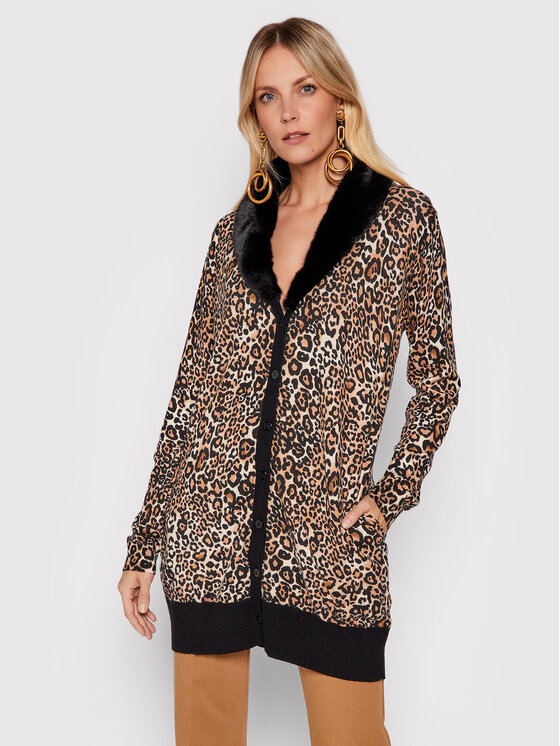 Blugirl Blumarine Cardigan RH1106-MAB01 Maro Regular Fit