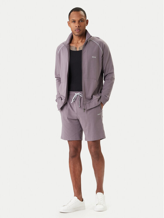 BOSS BOSS Majica dugih rukava Mix&Match 50515307 Ljubičasta Regular Fit