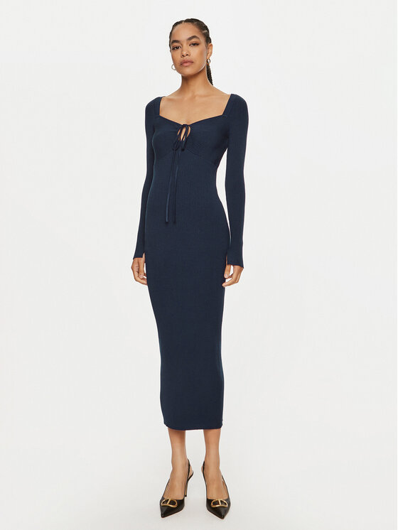 TWINSET TWINSET Kötött ruha 242TP3081 Sötétkék Regular Fit
