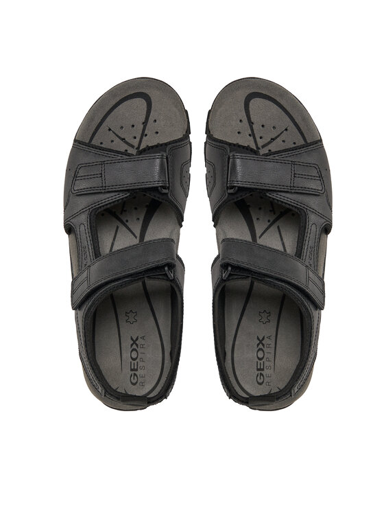 Geox Geox Sandali Uomo Sandal Strada U4524B 000ME C9999 Črna