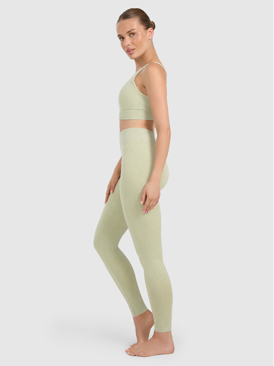 4F 4F Legginsy YOGA Zielony Slim Fit