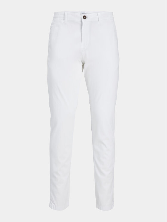 Jack & Jones Jack & Jones Chino nohavice Marco 12150148 Biela Slim Fit