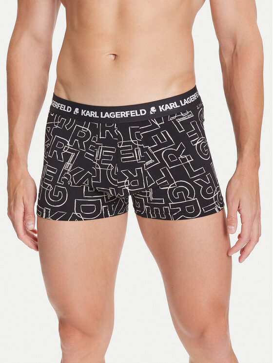KARL LAGERFELD KARL LAGERFELD Set di 3 boxer A3M47014 Nero