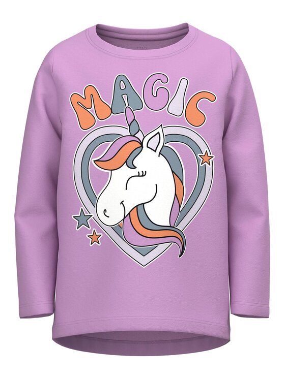 NAME IT NAME IT Μπλουζάκι 13218914 Μωβ Regular Fit