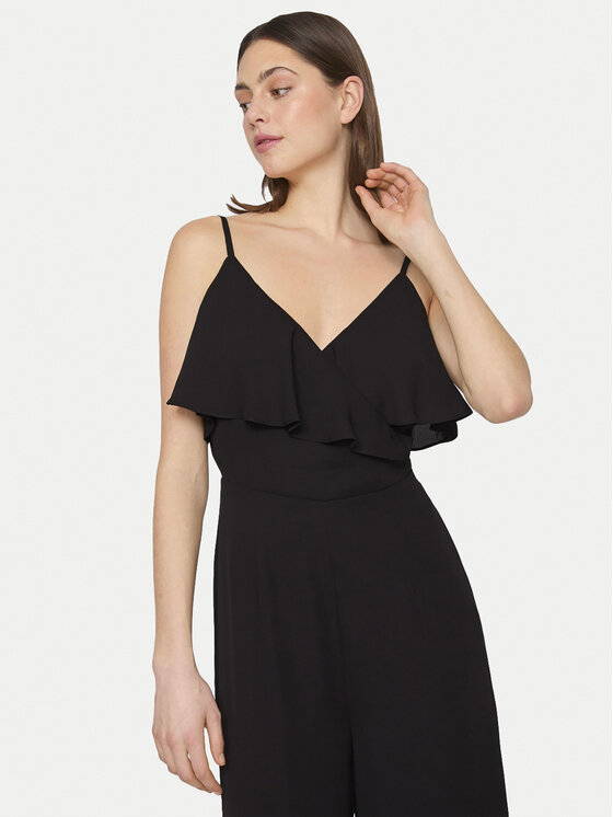 Vila Vila Ολόσωμη φόρμα Elke 14093630 Μαύρο Regular Fit