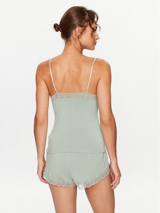 Hunkemöller Hunkemöller Pižama 203189 Zelena Comfortable Fit