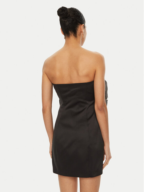 ROTATE ROTATE Sukienka koktajlowa 113903 Czarny Slim Fit