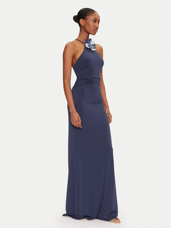 Guess Guess Večernja haljina W5GK95 KCVG2 Tamnoplava Slim Fit