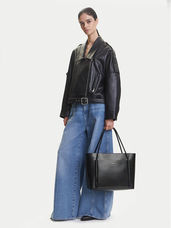 Calvin Klein Calvin Klein Torbica Ck Linn Large Shopper K60K613109 Crna