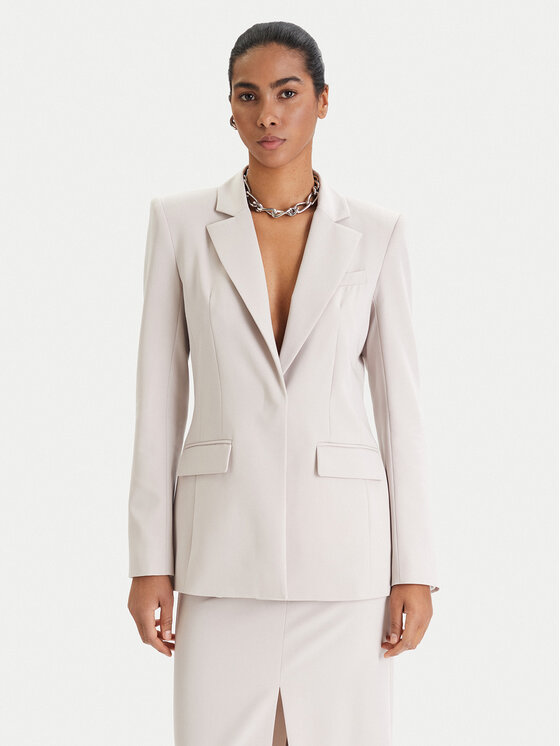 Patrizia Pepe Patrizia Pepe Sako 8S0582/A498-S748 Šedá Regular Fit