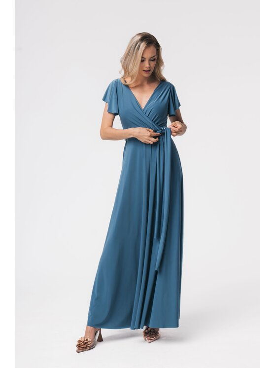 Aurora Aurora Koktejlové šaty Abelia Modrá Feminine Fit