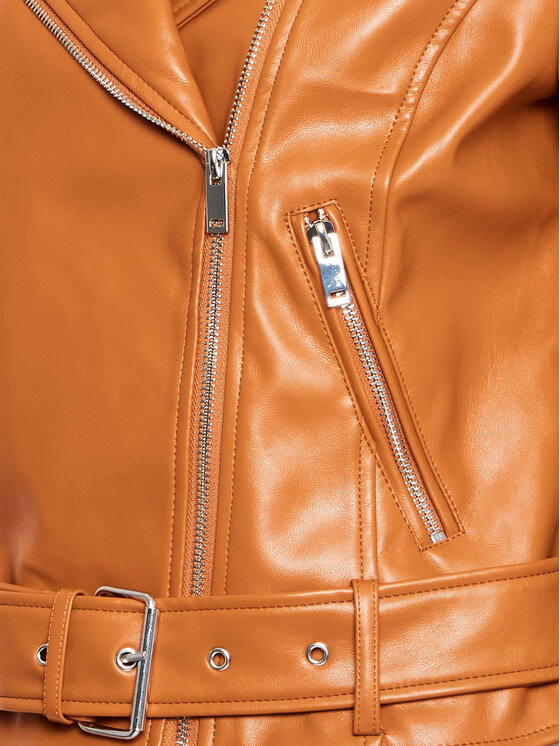 Glamorous Glamorous Dirbtinės odos striukė RL0522C Ruda Regular Fit