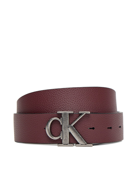 Calvin Klein Calvin Klein Vyriškas Diržas Monogram Buckle 35Mm Adj/Rev LV04D7017G Juoda