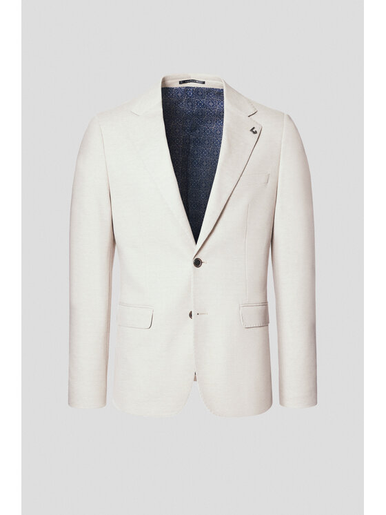 Lancerto Lancerto Marynarka Arbus MA131125000013 Beżowy Slim Fit