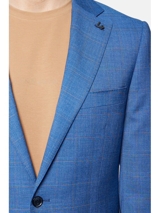 Lancerto Lancerto Garnitur Albenga GA073124000001 Niebieski Slim Fit