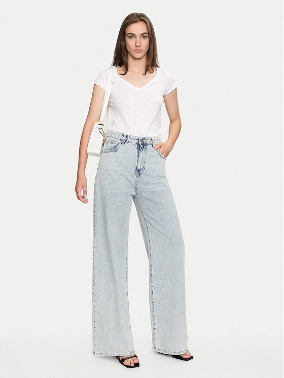 Sisley Sisley Marškinėliai 3TNHL4007 Balta Regular Fit
