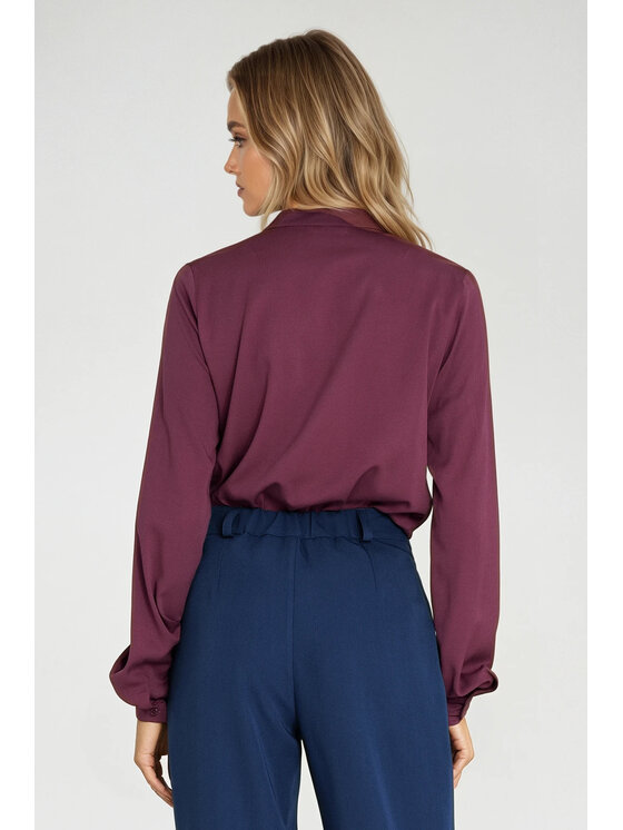NIFE NIFE Halenka B203 Fialová Regular Fit