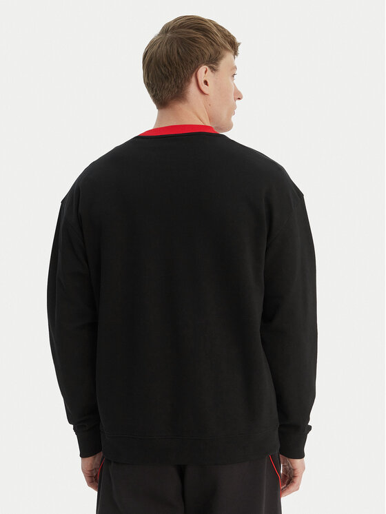 HUGO HUGO Majica dugih rukava Davalio_RB 50559679 Crna Regular Fit