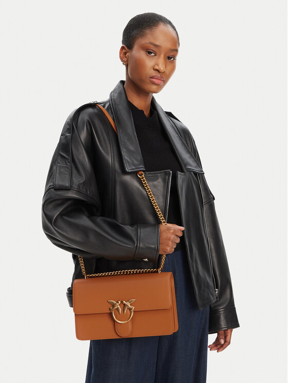 PINKO PINKO Geantă Love One Classic Dc PE 25 PCPL 100941 A0F1 Maro