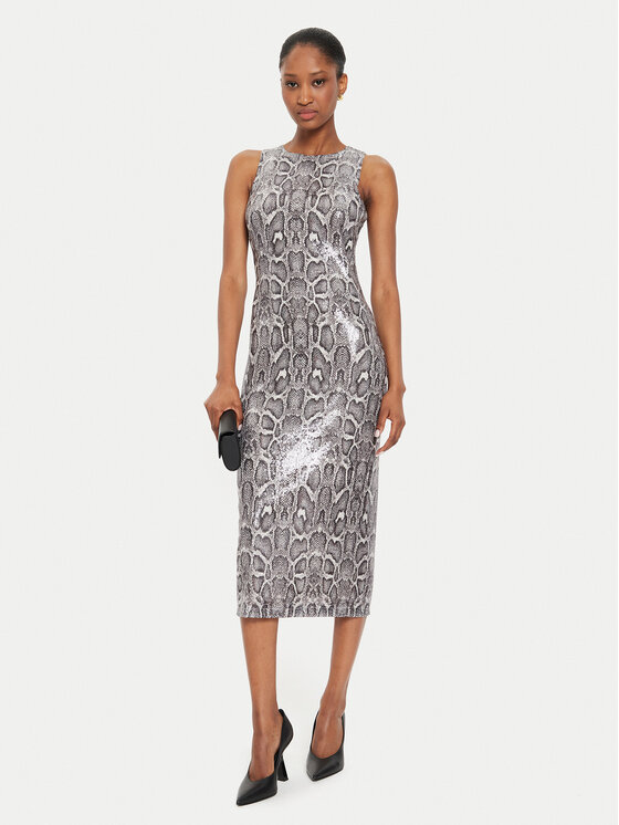 Rinascimento Rinascimento Coctailkleid CFC0120287003 Grau Regular Fit