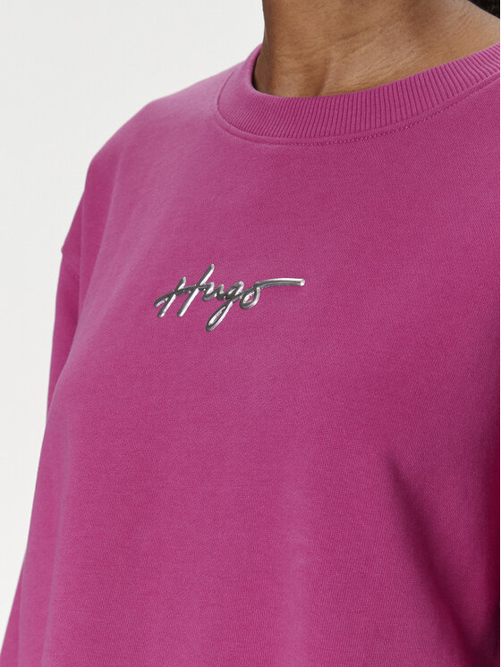 HUGO Hugo Majica dugih rukava Classic 50508558 Ružičasta Relaxed Fit