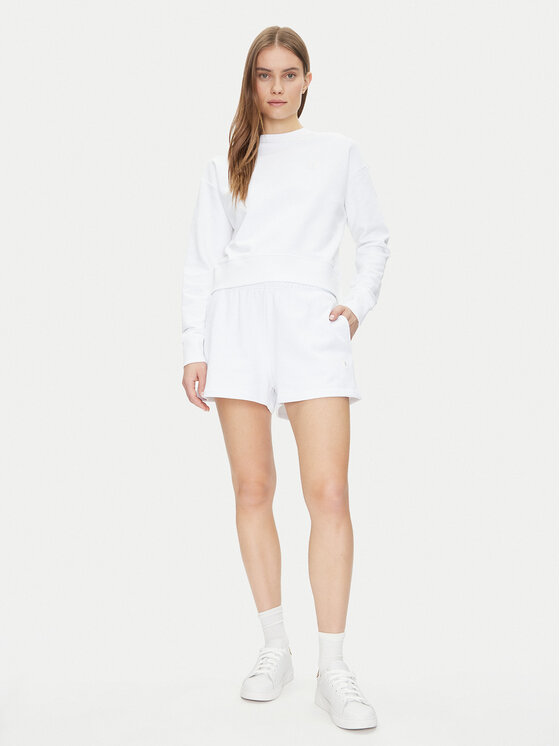 Save The Duck Save The Duck Pantalon scurți din material DF2053W CLEE20 Alb Regular Fit