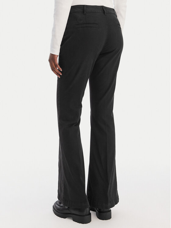 HUGO HUGO Bavlnené nohavice Hizama 50555763 Čierna Regular Fit