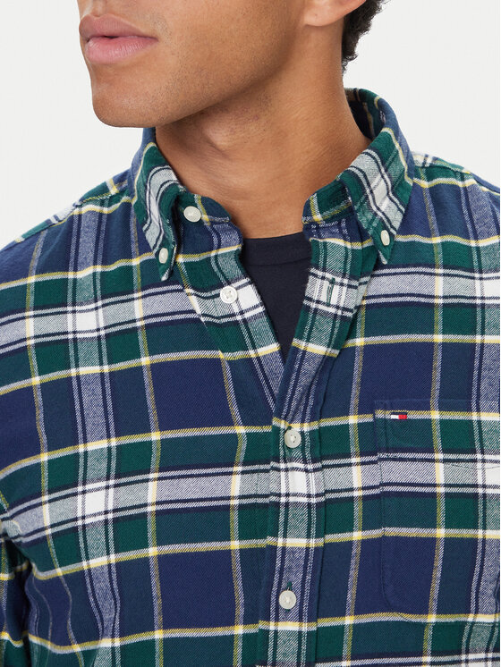 Tommy Hilfiger Tommy Hilfiger Koszula Hero MW0MW40473 Granatowy Regular Fit