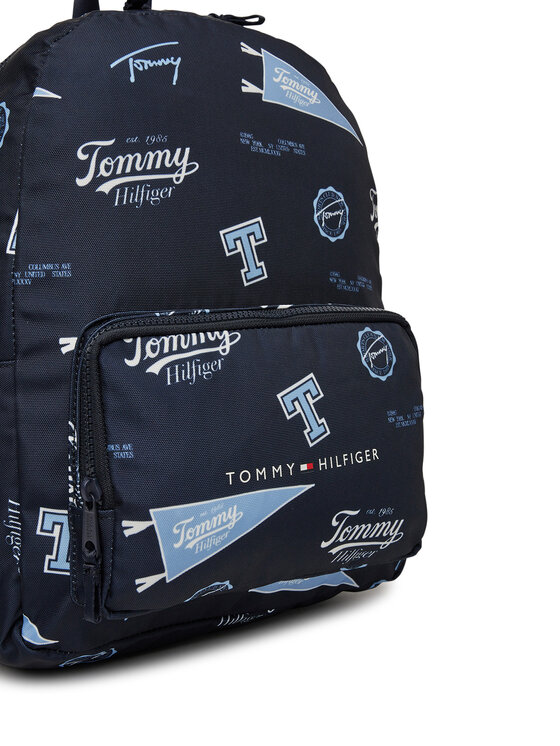 Tommy Hilfiger Tommy Hilfiger Plecak Th Essential Printed Backpack AU0AU01992 Granatowy