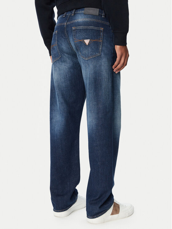 Guess Guess Blugi M6BA82 D2051 Albastru Relaxed Fit