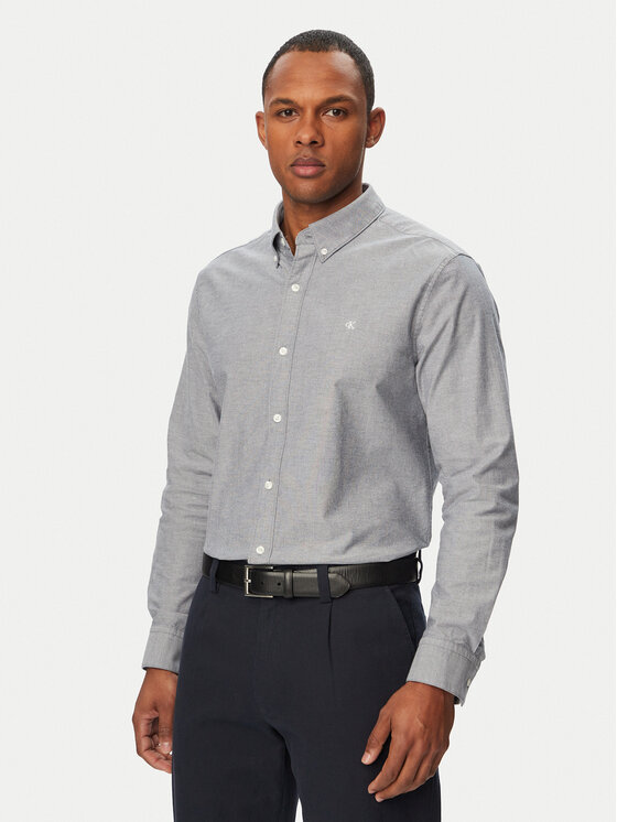 Calvin Klein Cămașă LV140EM125 Bleumarin Regular Fit