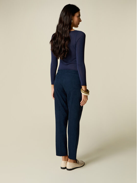 Oltre Oltre Pantaloni di tessuto P062R009574N034 Blu Regular Fit