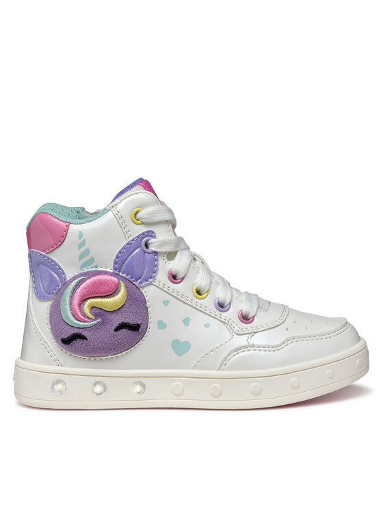 Geox Geox Sneakersy J Skylin J568WD 0NFKN C0653 D Bílá
