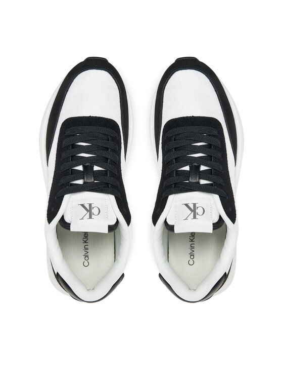 Calvin Klein Jeans Calvin Klein Jeans Laisvalaikio batai Athleisure Runner Laceup Mix Wn YW0YW01774 Balta