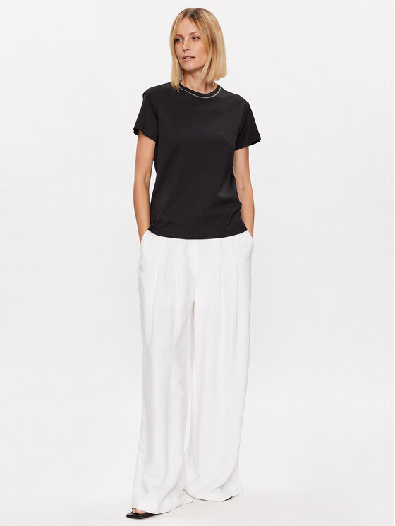 Fabiana Filippi Fabiana Filippi T-shirt JED273W126 Crna Regular Fit