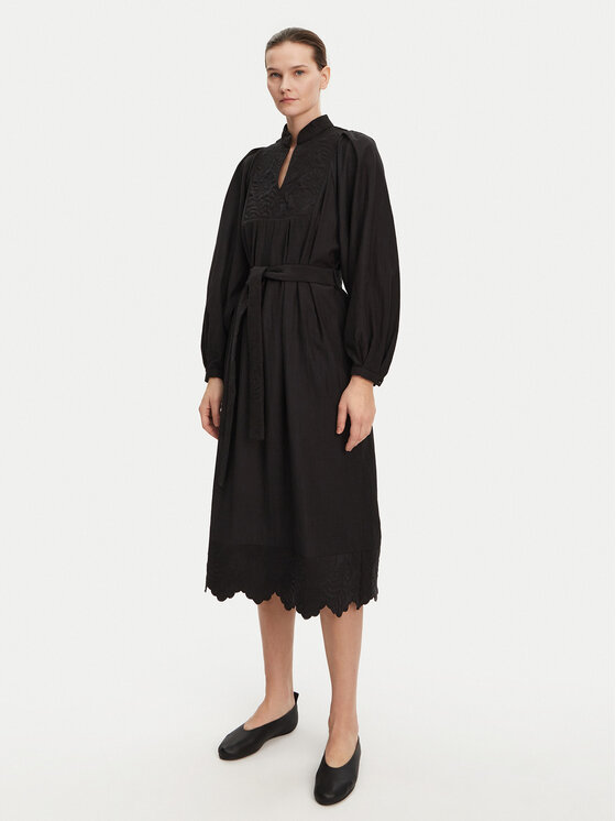Munthe Munthe Srajčna obleka Fonxo 251130425130 Črna Loose Fit