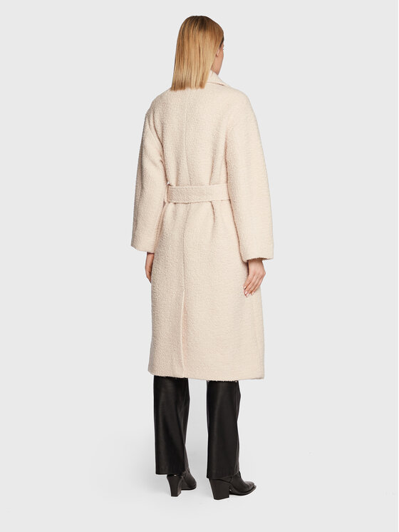 Notes Du Nord Notes Du Nord Вовняне пальто Enya 12981 Бежевий Regular Fit