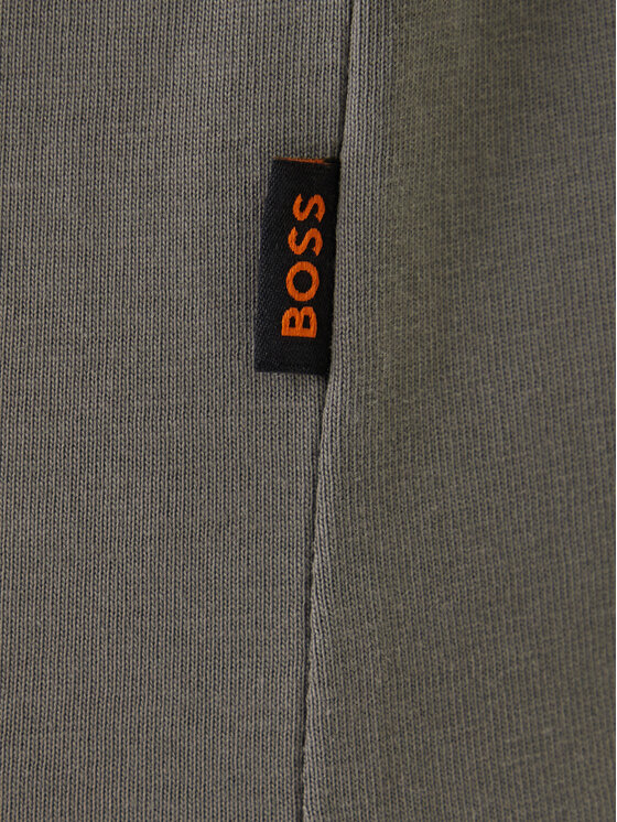 BOSS BOSS T-shirt Plain 50556023 Siva Regular Fit