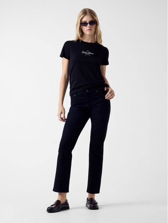 Guess Jeans Guess Jeans Jeansy W5YA98 D6311 Černá Straight Fit