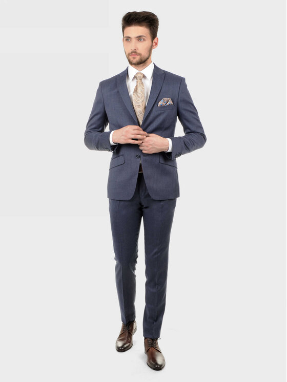 Evenemen Evenemen Garnitur RIVERRO Niebieski Slim Fit
