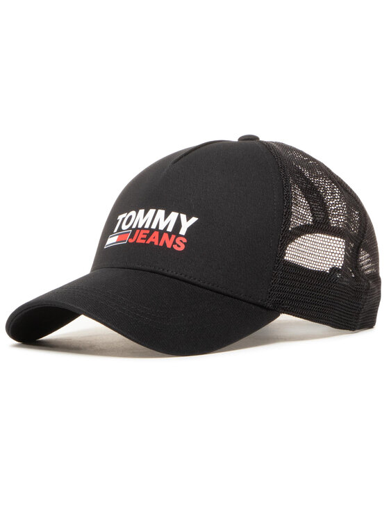 Tommy Jeans Cap Tjm Logo Trucker Cap AM0AM07017 Schwarz Modivo