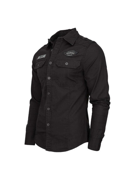 Brandit Brandit Koszula 4023.2.L Czarny Regular Fit