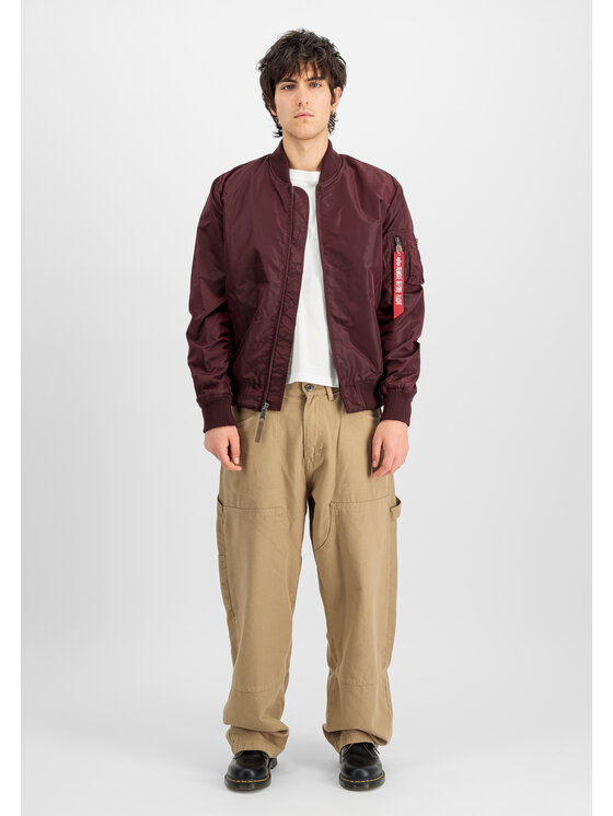 Alpha Industries Alpha Industries Bunda bomber MA-1 TT Light Bomber Jacket Červená Slim Fit